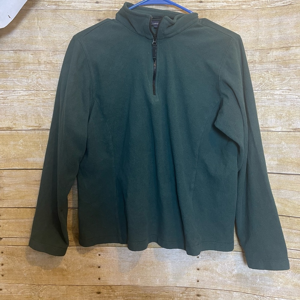 Lands End fleece 3/4 zip 🛍
